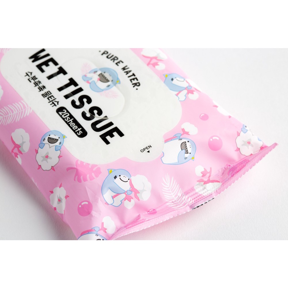 Khăn Ướt Cầm Tay ARTBOX Hàn Quốc Màu Hồng Tiện Lợi