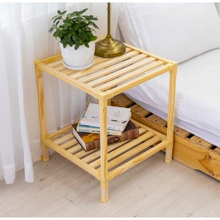 KỆ GỖ VUÔNG 2 tầng mini nhỏ gọn, Kệ gỗ decor trang trí  GIÁ RẺ Đựng đồ lắp ghép đa năng KV02