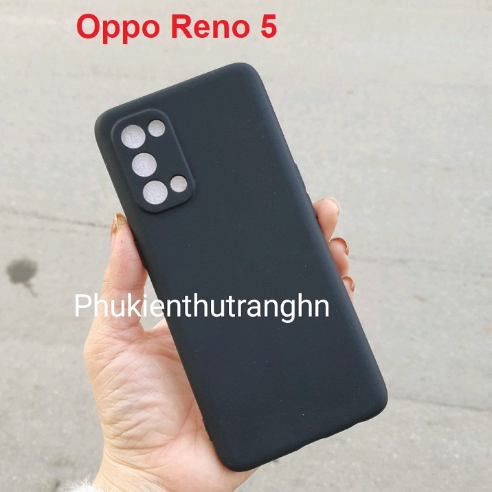 Ốp lưng Oppo Reno 5/ Reno 4/ Reno 4 Pro dẻo đen cao cấp chống bám vân tay, có gờ nhô cao bảo vệ camera