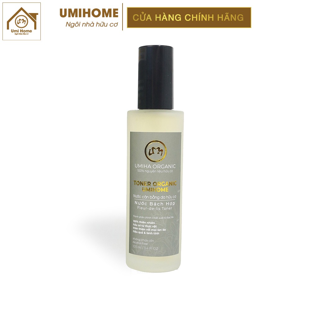 Toner Bách Hợp hữu cơ UMIHOME 50/100ml nước cân bằng dưỡng ẩm cho da