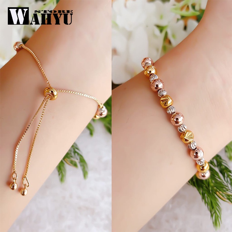 Vòng Đeo Tay Bằng Titan Vàng 24k Không Phai Màu