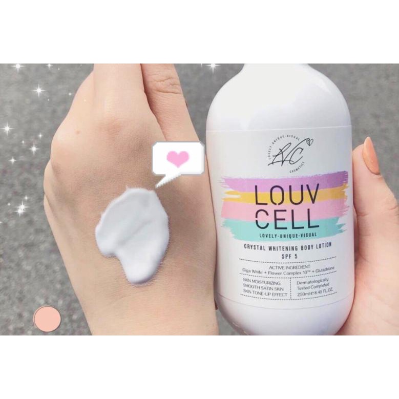 SỮA DƯỠNG THỂ TRẮNG DA LOUVCELL CRYSTAL WHITENING BODY LOTION