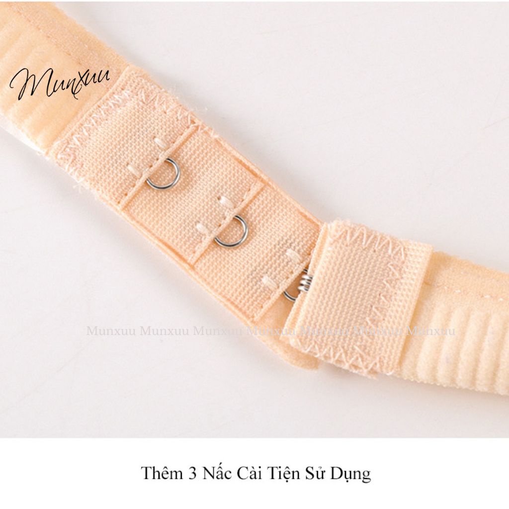 Áo bra nữ hai dây MUNXUU vải cotton co dãn thấm hút dây lưng mảnh - BR19