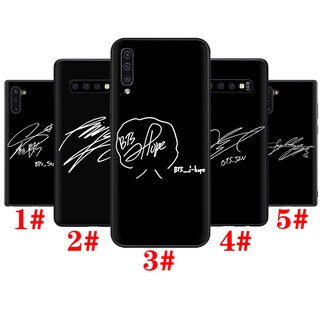 Ốp điện thoại silicone TPU mềm họa tiết chữ ký BTS W36 cho Samsung Note 8 9 10 Lite 20 S20 Ultra Plus
