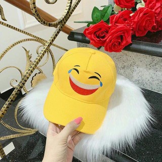 Mũ Lưỡi Trai Thêu Hình Mặt Icon Nón Kết Form Unisex Nam Nữ K33