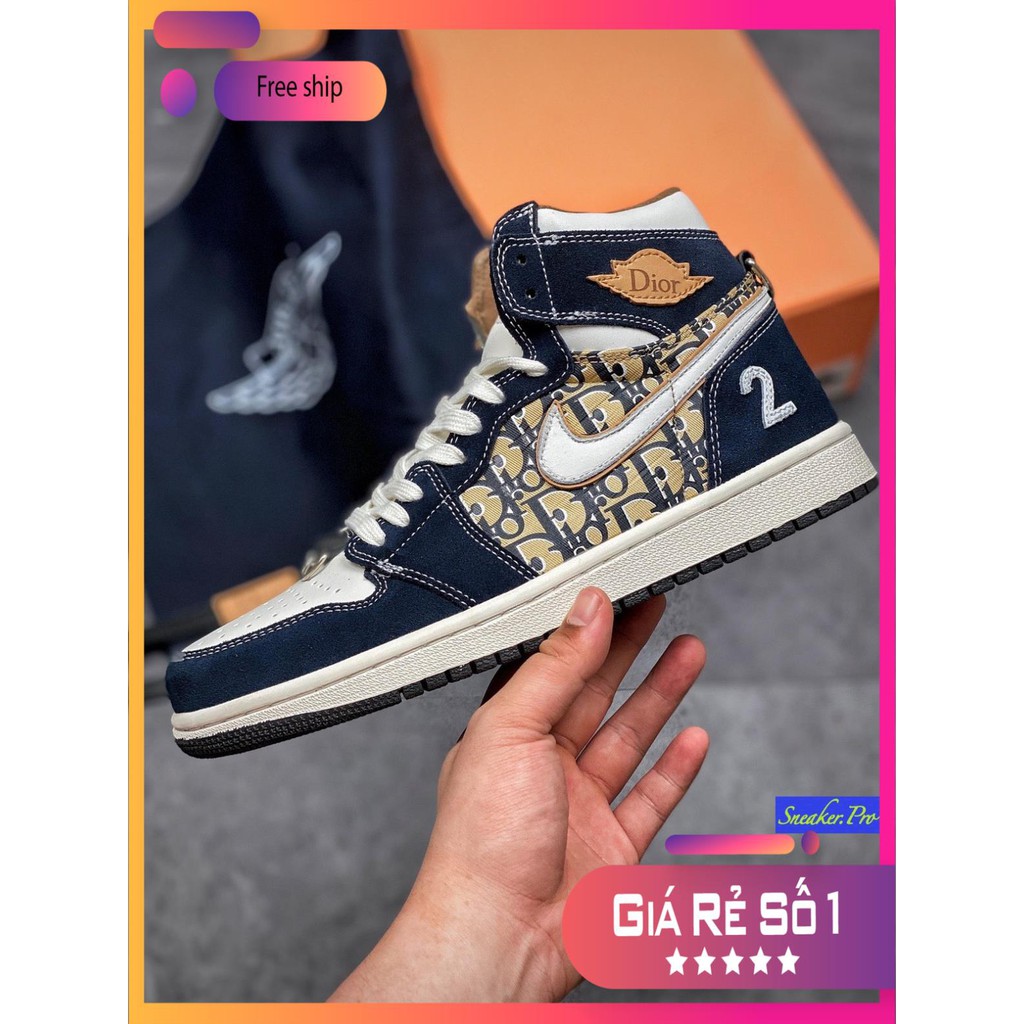 (SỐ LƯỢNG ÍT) Giày thể thao DI.OR x AIR JORDAN 1 cao cổ siêu đẹp cho nam và nữ siêu đẹp ⁸ :; ` ; , ‣ , * # ˢ :