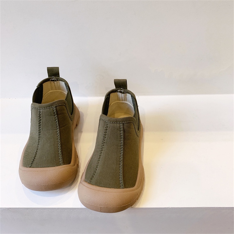 Giày Vải Canvas Cổ Cao Phong Cách Hàn Quốc Thời Trang Xuân Thu Xinh Xắn Cho Bé Trai Và Gái Pine040