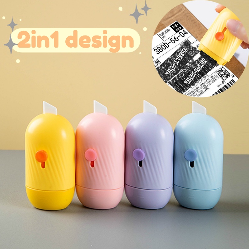 Con dấu lăn có hộp đựng dùng bảo vệ riêng tư 2 trong 1 độc đáo