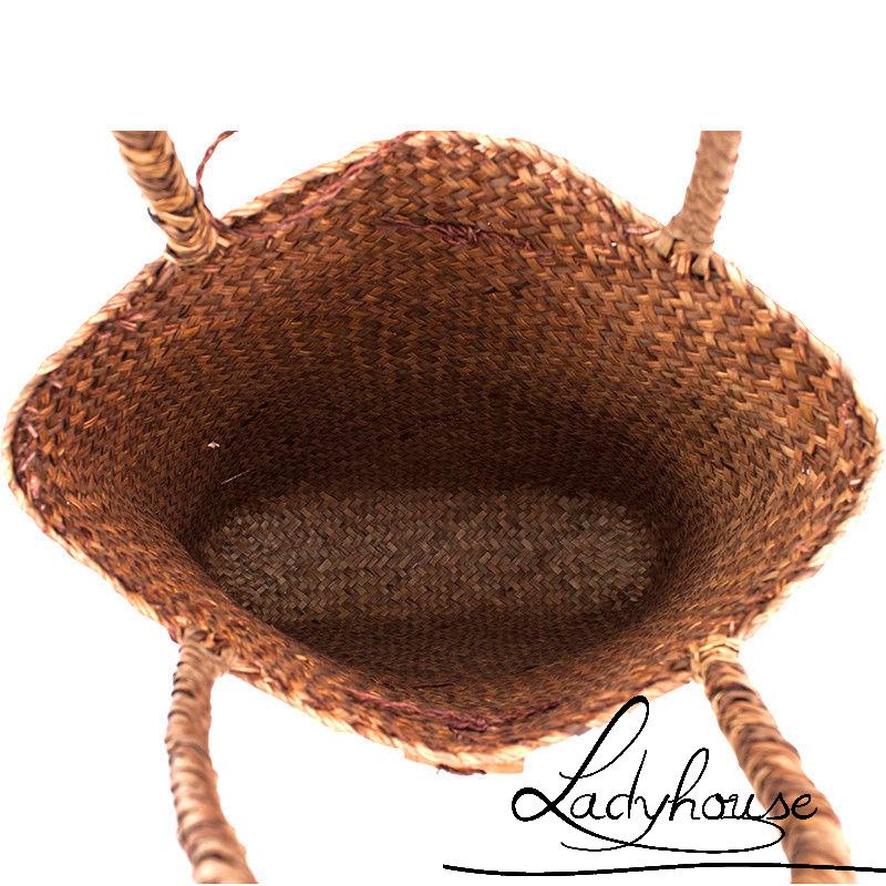 Túi Xách Sức Chứa Lớn Bằng Rơm Dệt Thời Trang Đi Biển Cho Nữ