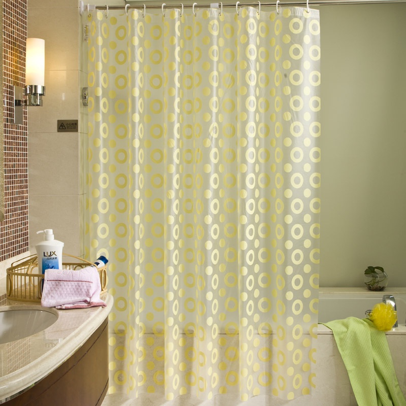 PEVA frosted translucent waterproof shower curtain
