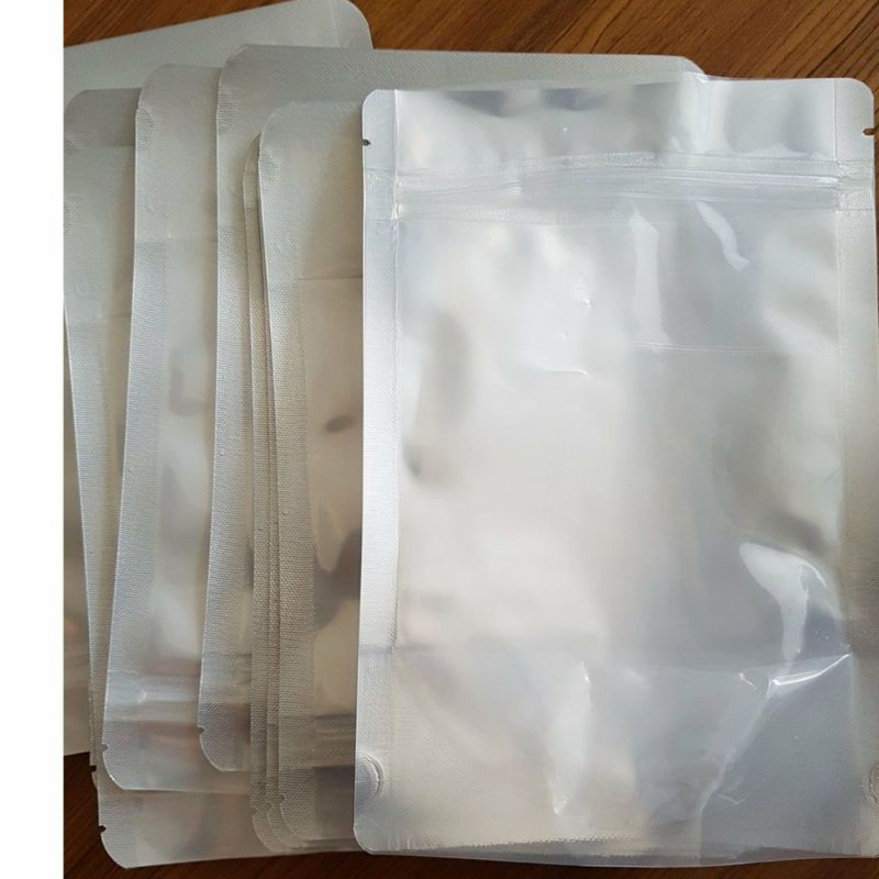 Túi zip mặt trong mặt bạc 1 cái 17x26, 20x30, 22x32