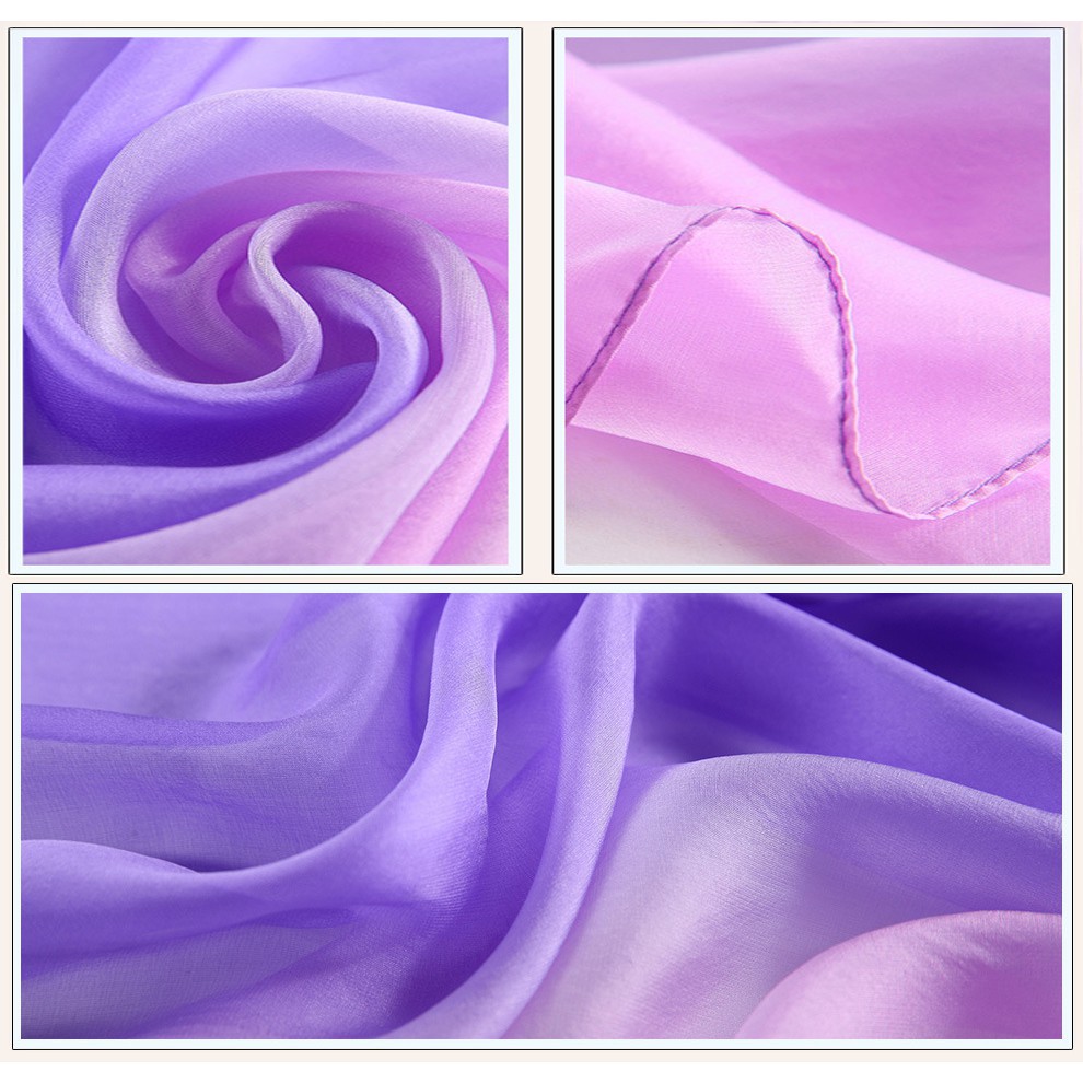 Stylish Gradient Color Women Silk Shawl Scarf | BigBuy360 - bigbuy360.vn