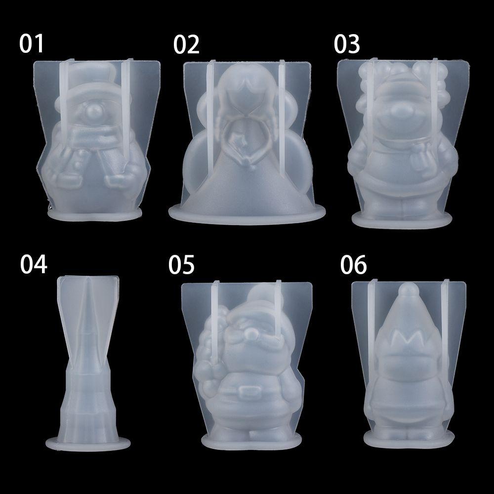 Khuôn Silicone Làm Cây Thông Giáng Sinh Hình Người Tuyết / Ông Già Noel
