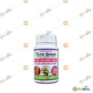 Phân Bón Sinh Học AMI GREEN chai 100ml - TỐT RỄ BẬT MẦM XANH LÁ - C5.1022