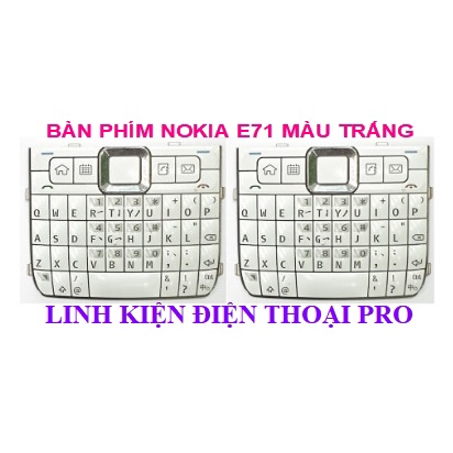 BÀN PHÍM NOKIA E71 MÀU TRẮNG