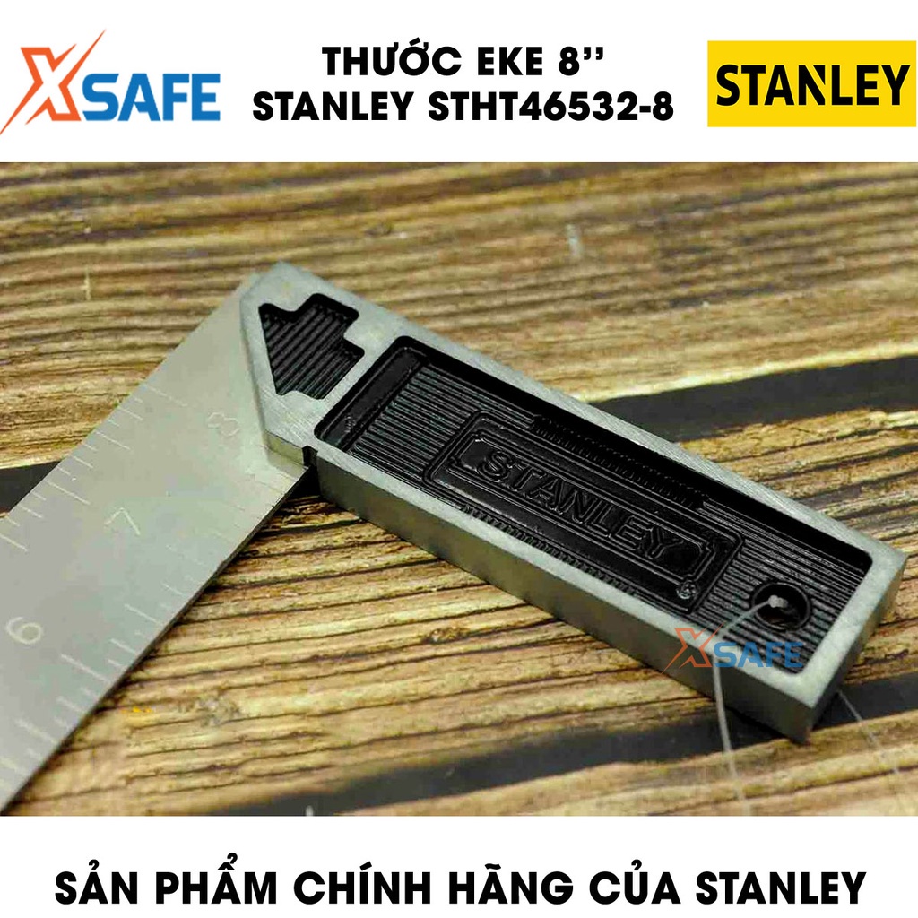 Thước Eke STANLEY gia công thép cứng không gỉ Thước kẻ Stanley thiết kế thông minh tiện ích, chất liệu cao cấp