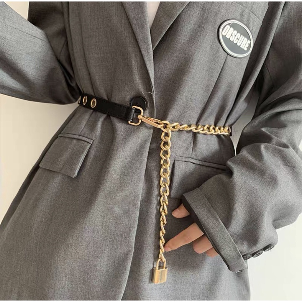 Đai váy nữ da sang chảnh Dây đai nịt váy áo khoác kiểu Hàn Quốc tiểu thư nịt áo khoác blazer vest dạ