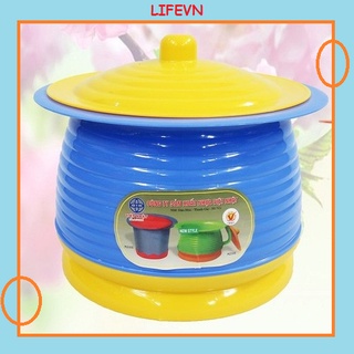 Bô Cho bé Bô Trẻ em Tròn Có Nắp Bố Đế Vệ Sinh Nhựa Việt Nhật 5450 Bền Đẹp