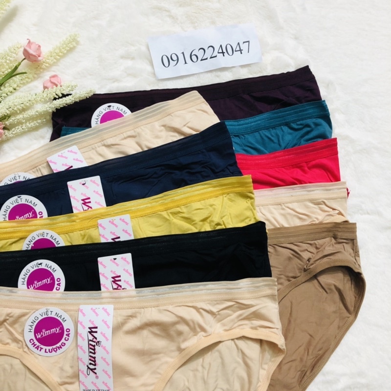 Set 10 Quần lót nữ cotton, quần chíp nữ hàng Việt Nam chất mền mát