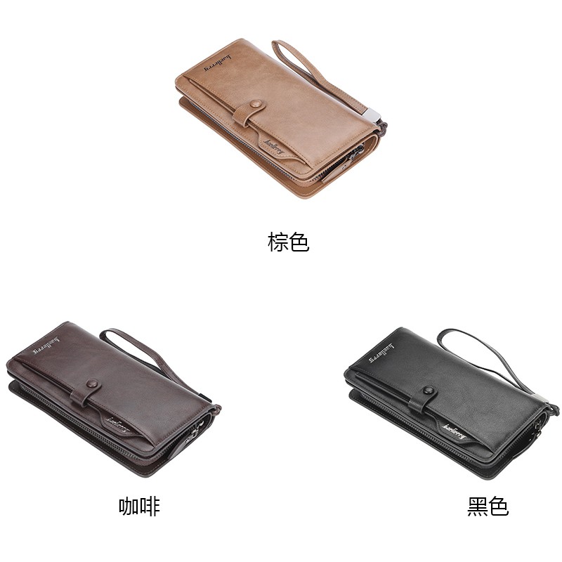 Ví Dài baellerry Nhiều Ngăn Đựng Thẻ / Bằng Lái Xe Dành Cho Nam