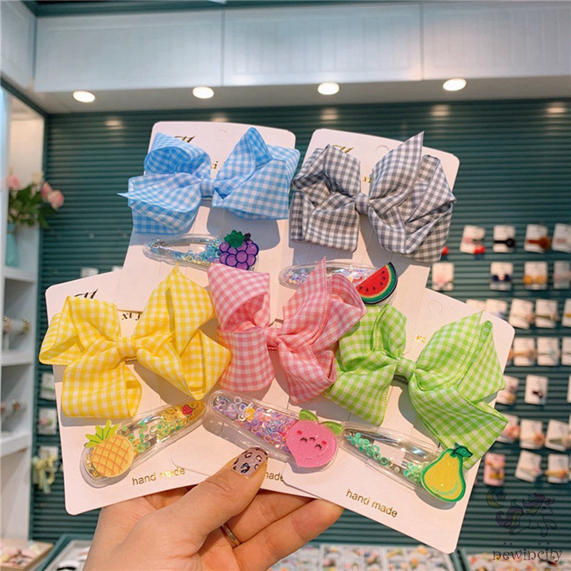 Bộ Kẹp Tóc Hình Trái Cây Đáng Yêu Xinh Xắn Cho Bé Gái