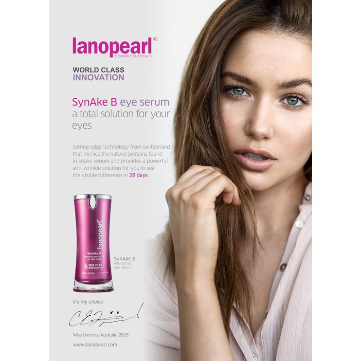 Serum chống nhăn và thâm quầng mắt Synake B từ Úc của thương hiệu Lanopearl