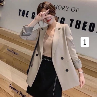 [Hàng oder 10-15 ngày về]  Áo vest nữ Blazer Hàn Quốc