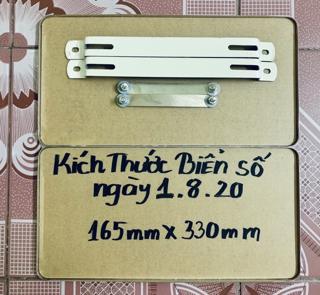 Khung biển số ô tô inox kích thước ngày 1/8/2020