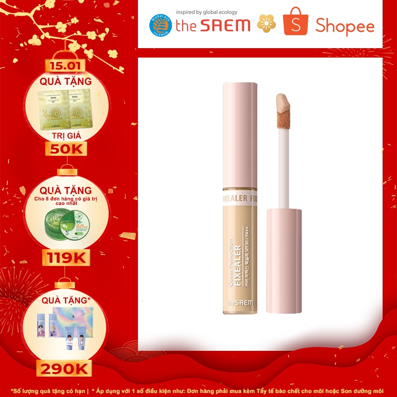 Kem Che Khuyết Điểm Lâu Trôi the SAEM Cover Perfection Fixealer 6.5g