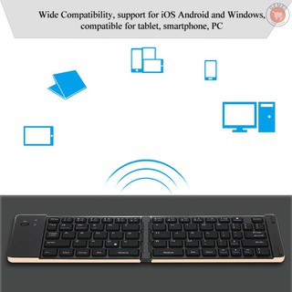 Bàn Phím Bluetooth Không Dây Gấp Gọn Cho Iphone Ipad Mac Ios Android Windows