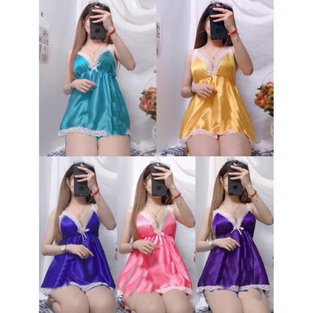 Set Bộ Đùi Pijama Cột Nơ Xinh Xắn Vải Kate Lụa Freesize Dưới 55kg Nguyên Khánh Store
