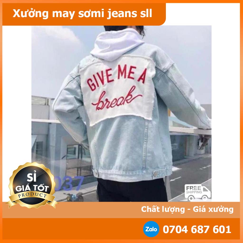 🌟HCM🌟🌺🌺️⚡ Năm Năm Áo Khoác Jean Dành Cho Nam AKJNA05⚡