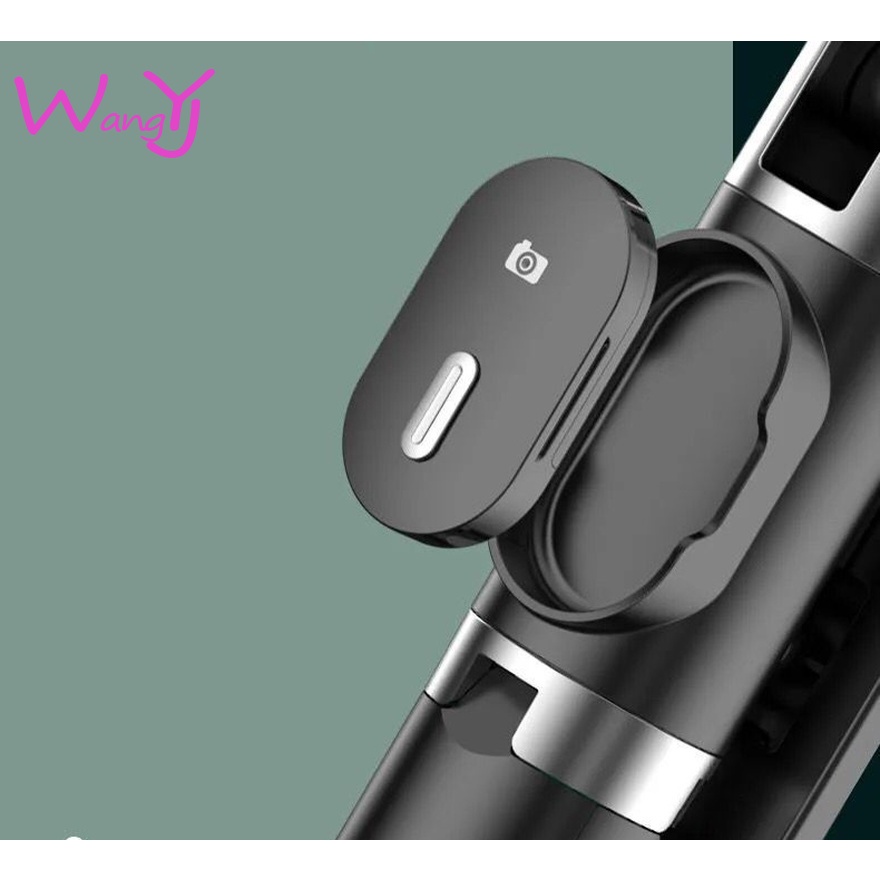 Gậy chụp ảnh tự sướng kiêm giá đỡ điện thoại tripod 2 trong 1 có đèn trợ sáng bluetooth đa năng