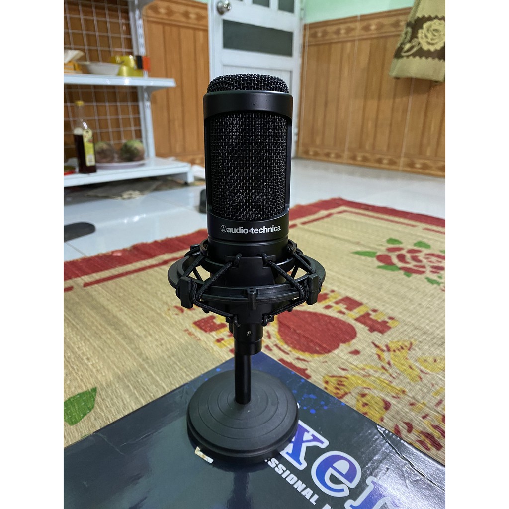 Mic thu âm Audio Technica AT2035 ⚡FREESHIP⚡ Mic thu âm AT2035 Chuyên dành cho ca sĩ chuyên nghiệp, phòng thu âm