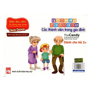 Flashcard - Dạy Trẻ Theo Phương Pháp Glenn Doman – Các Thành Viên Trong Gia Đình - Family Members
