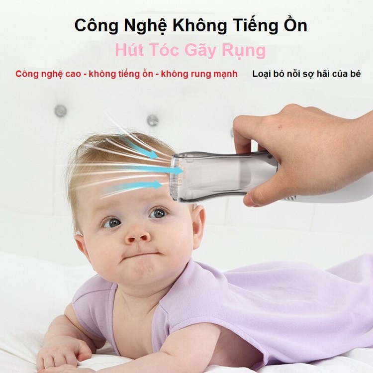 Tông Đơ Cắt Tóc Trẻ Em Kemei Km-79, Có Chế Độ Hút Tóc Tăng Đơ Hớt Tóc TOIR TR102 - Bảo Hành 6 Tháng