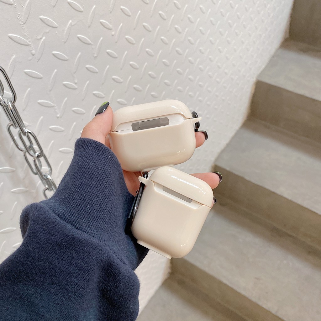 Vỏ Bảo Vệ Hộp Sạc Tai Nghe Airpods 2 / 3pro Bluetooth Mềm Họa Tiết Chữ Đơn Giản Ốp