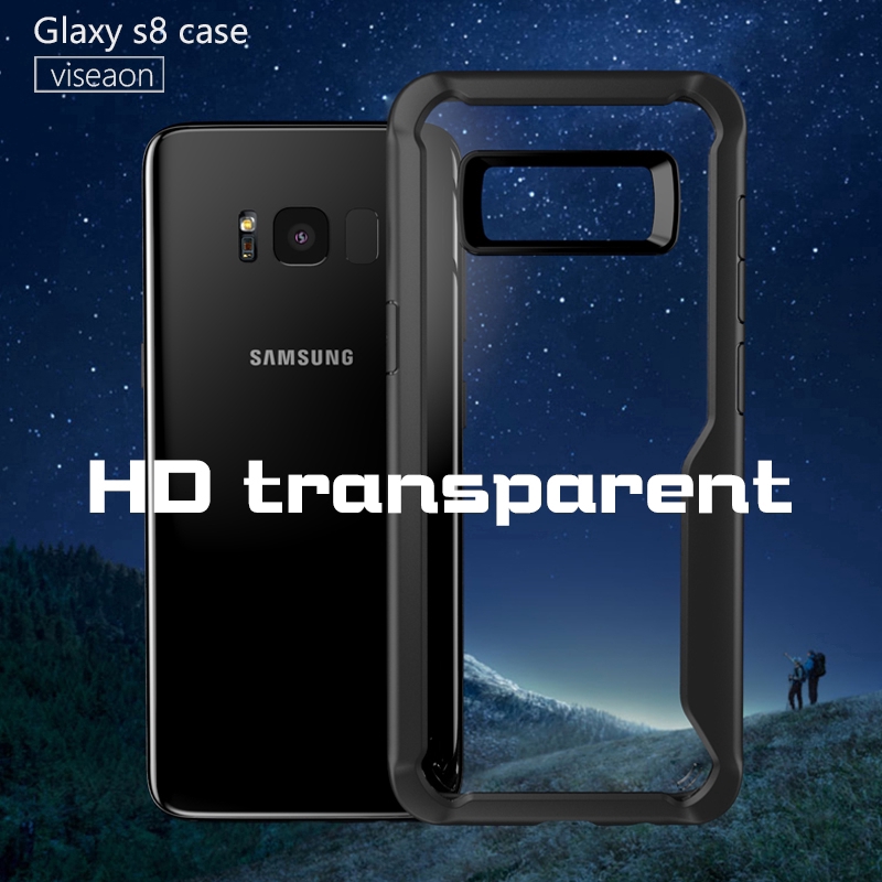 Ốp điện thoại 2 lớp chống sốc thiết kế sang trọng cho Samsung Galaxy S8 S8 Plus