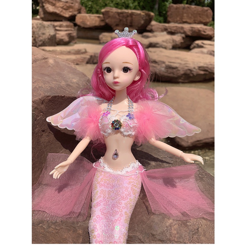 Búp bê thiên thần công chúa nàng tiên cá búp bê 30cm có khớp xinh xắn đáng yêu đồ chơi ANDATOY AD1003