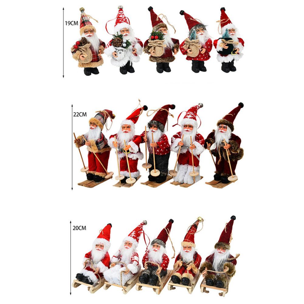 Búp bê hình ông già noel/tuần lộc cỡ lớn trang trí cho cây thông giáng sinh/năm mới