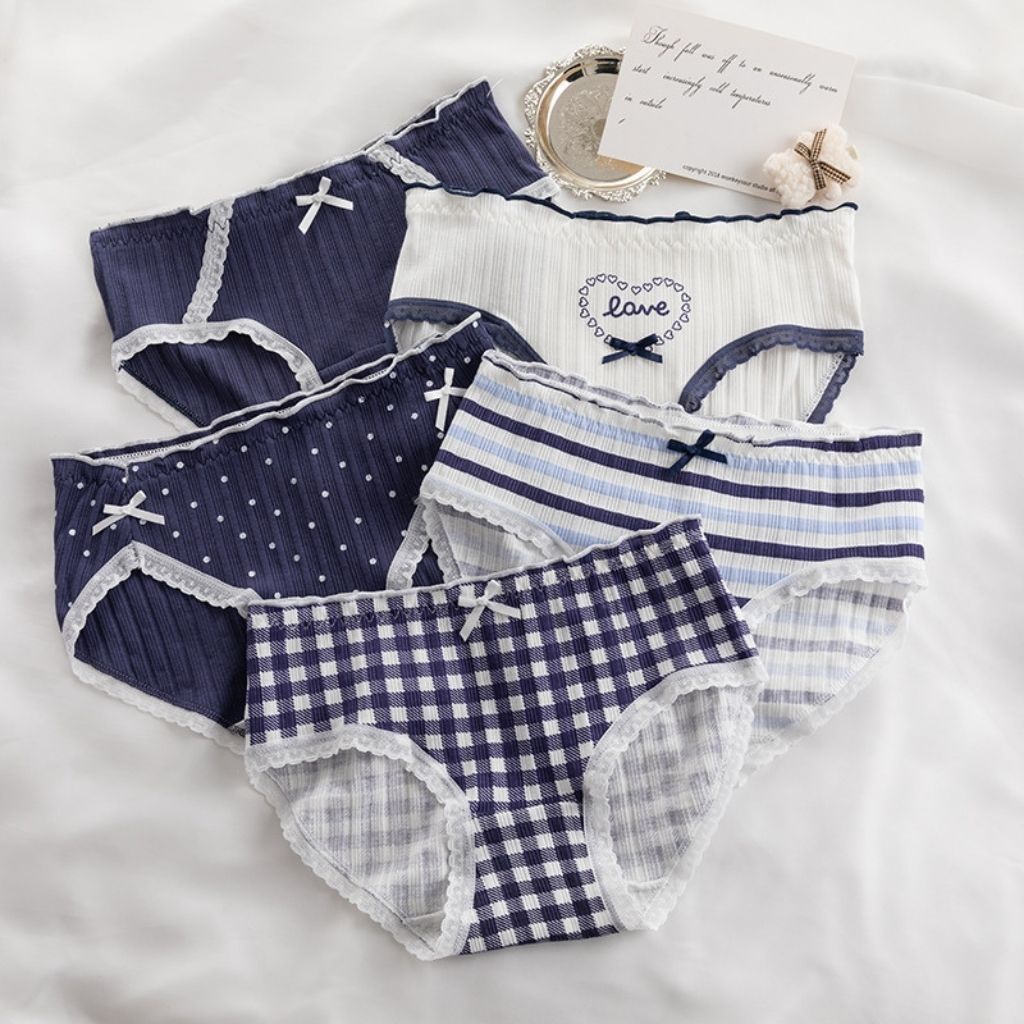 Quần lót nữ cotton cao cấp kháng khuẩn khử mùi đính nơ gợi cảm và xinh xắn JOCOSI L396