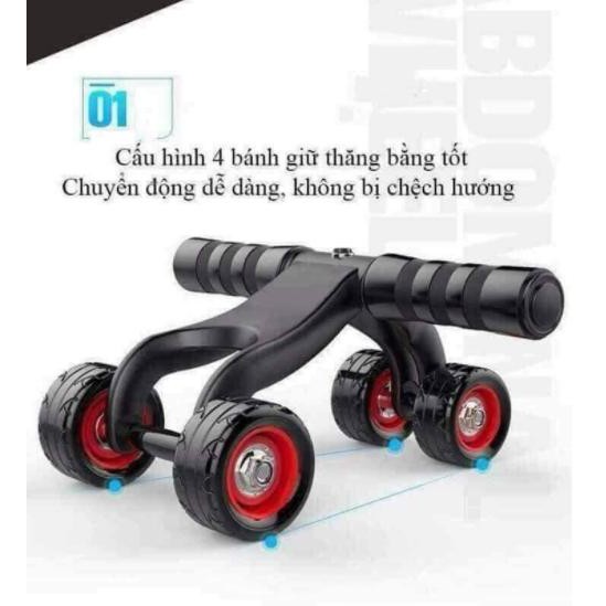 [SIÊU RẺ] CON LĂN 4 BÁNH TẬP CƠ BỤNG TẠI NHÀ