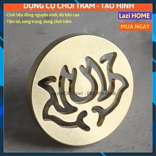 Trầm hương [HÀNG CAO CẤP], dụng cụ đốt trầm hương, cóng đựng chất liệu đồng nguyên chất - Nâng tầm chơi trầm