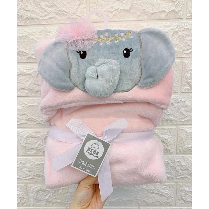 Chăn ủ lông hình thú Comfortbebe mềm mại, ấm áp cho bé
