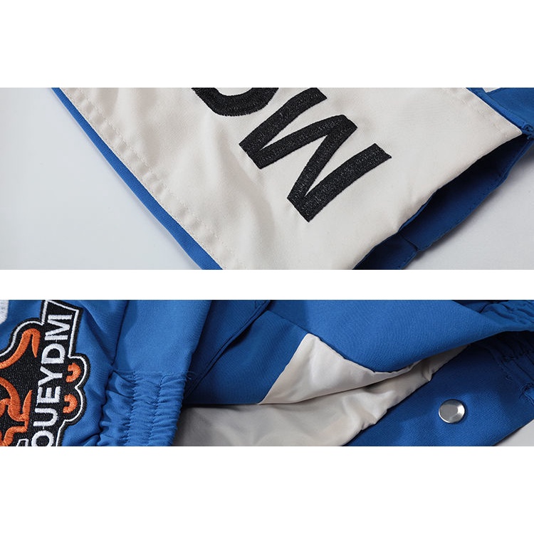 Inskois Áo Khoác Bóng Chày Đồng Phục Đua Xe Mô Tô Thiết Kế Tháo Rời Được Phong Cách Retro Mỹ Cho Nam Và Nữ