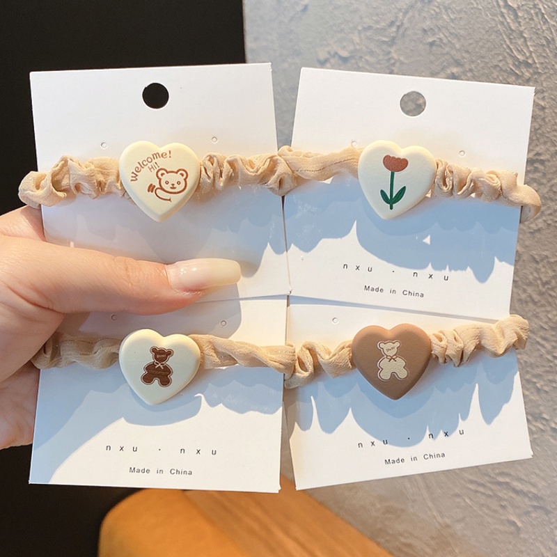 Dây buộc tóc hình gấu phong cách Hàn Quốc thời trang cho nữ