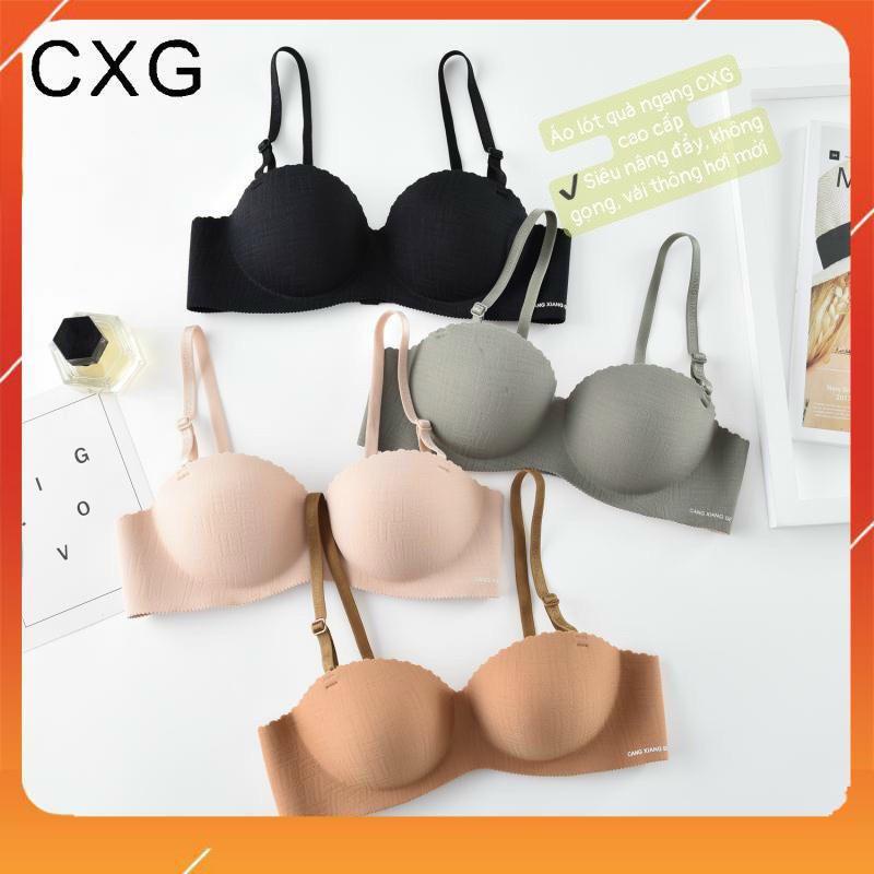 Áo ngực, Áo lót nữ su đúc không gọng đệm dày nâng ngực cup ngang viền sóng A6801