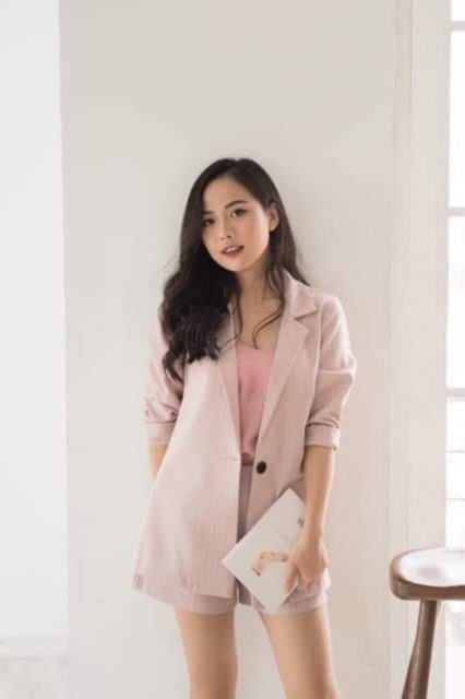 [Ảnh thật/Video] SET VEST/BLAZER KẺ SỌC HÀN QUỐC | BigBuy360 - bigbuy360.vn