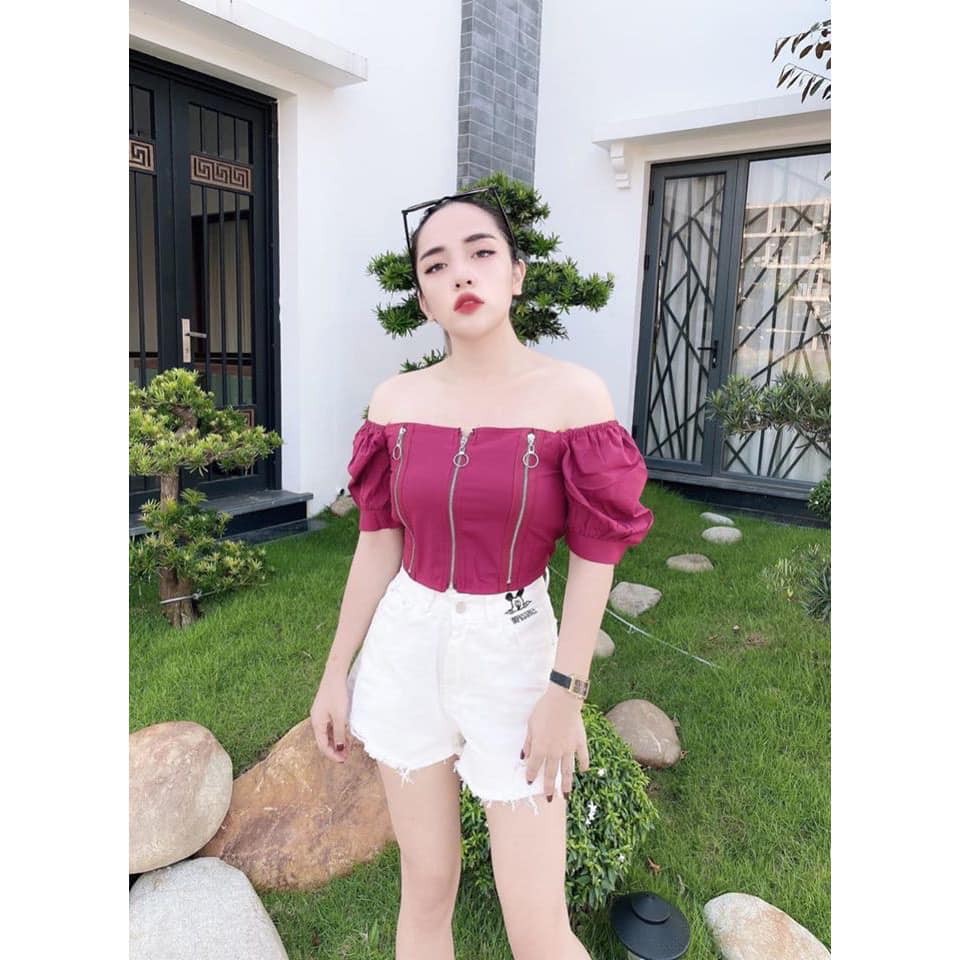 Áo khóa 3 kéo ngắn chất ngất (kèm video và ảnh thật)