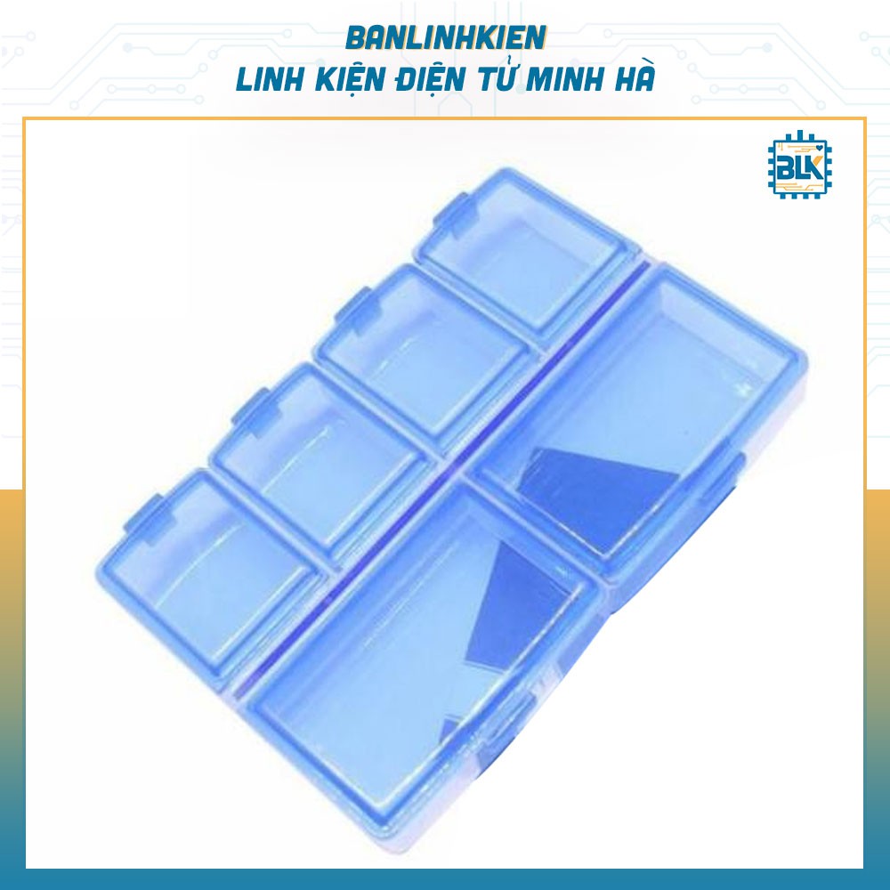 Hộp Đựng Linh Kiện 6 Ngăn (Đựng Phụ Kiện Trang Sức)